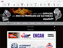Tablet Screenshot of olympiquesdegatineau.ca